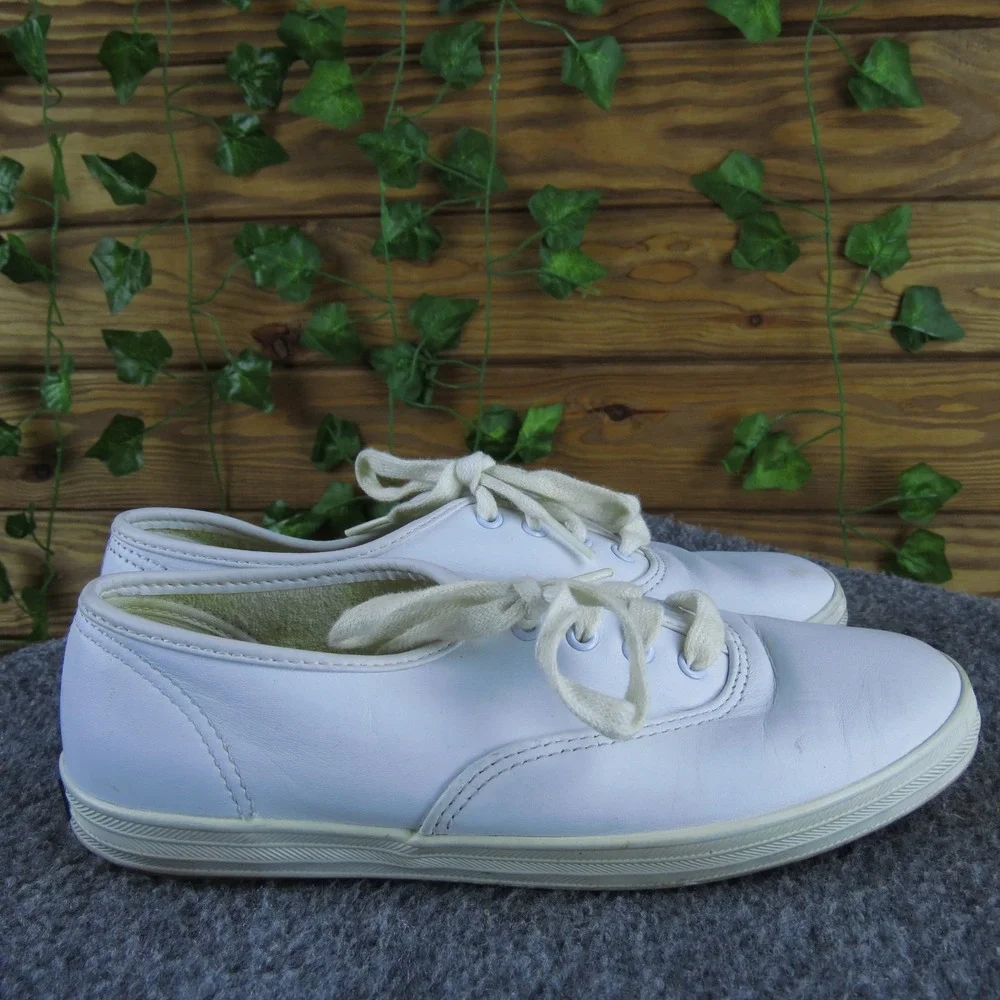 Keds Champion Oxford Leather Women's White Sneakers Size 5.5 Casual‎ Walking